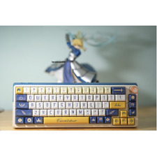 Fate Grand Order Altria Saber Keycaps PBT KCA 140 Keycaps For Cherry MX Keyboard picture