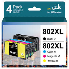 4PK 802XL T802XL Ink Cartridge for Epson 802 XL WF-4720 WF-4730 WF-4734 WF-4740 picture