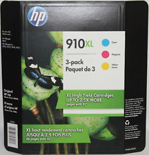 New Genuine HP 910XL Cyan Magenta Yellow 3PK Ink Cartridges OfficeJet 8022 8020 picture