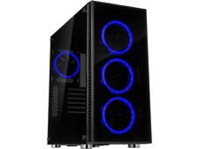 Rosewill ATX Mid Tower Gaming PC Computer Case with Dual Ring Blue LED Fans, 360 picture