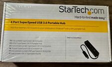StarTech.com ST4300PBU3 4 Port USB 3.0 Hub Built-in Cable SuperSpeed NEW picture