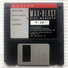 1995 MAXTOR MAX BLAST DISK MANAGER 7.12 3.25