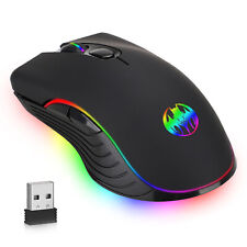 Gaming Mouse Wireless USB Rechargeable 7 Color LED Backlight Optical Mice for PC picture