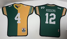 AARONIE GREEN BAY PACKERS RODGERS FOOTBALL JERSEY SHAPED MOUSE PAD SET OF 2 NEW picture