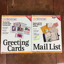 Vtg Computer Software Windows 95 Pro Venture Greeting Cards Resumes Address Book picture