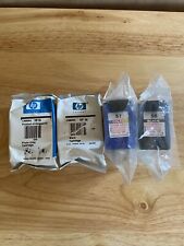 (1) HP 56 (1) HP 59 (1) 56 (1) 57 Black And Tricolor Ink Cartridges Lot Set of 4 picture