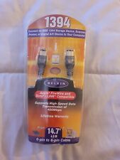 New Belkin 14.7' IEEE1394 FireWire i.LINK 6-pin to 6-pin Cable 1394 Application picture