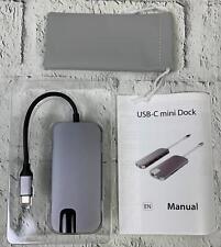 USB 3.0 Type C Adapter Hub 8in1 Ultra Slim Aluminum Gigabit Ethernet HDMI SDTF picture