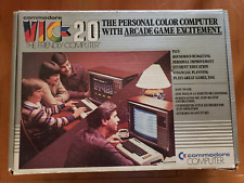 Commodore VIC 20 Computer Vintage with Box and Cables Untested Powers On picture