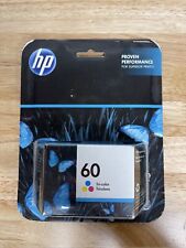 Genuine HP 60 Tri-Color Ink Cartridge CC643WN#140 New in EnviroShell Exp 11/2019 picture