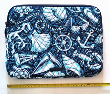 NWT Vera Bradley Laptop Sleeve Back to School Case Cover Bag in Shore Enough picture