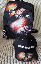 Chainsaw Man Laptop Backpack with FREE Snapback Hat Promotion Brand New picture