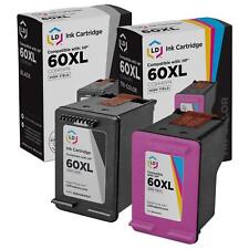 LD Reman Replacement Fits for HP 60XL HY Black & Color Ink Cartridges 2PK picture