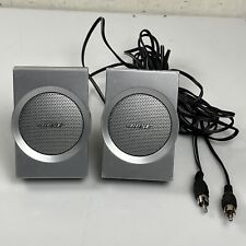 Pair of BOSE Companion 3 Multimedia Speakers Silver Tested Works picture