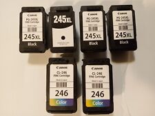 Lot of 6 Empty ink cartridges for Canon PG-245XL & CL-246 picture