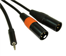 10ft Premium 3.5mm TRS Stereo Male to 2 XLRinch Male Y-Breakout Cable picture