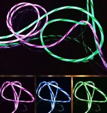 CANDY FLOW MOVING LIGHT led charger cable for REVERSIBLE MICRO C USB SMART PHONE picture