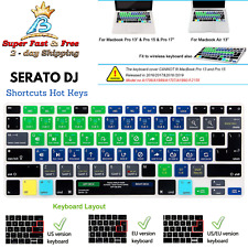Serato DJ Hot key Shortcut For Macbook Air Pro iMac Keyboard Skin Silicone Cover picture