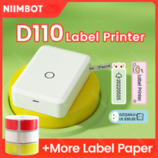 Niimbot D110 Mini Portable Thermal Label Printer Paper Bluetooth Sticker Barcode picture