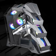 Vetroo K1 Pangolin Open Frame Mid-Tower ATX PC Gaming Case Dual Tempered Glass picture