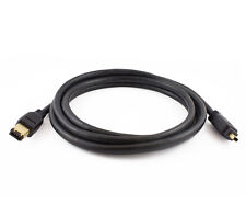 6 FT Black FIREWIRE CABLE 6PIN TO 4PIN IEEE 1394 iLINK PC MAC 6' 6 to 4 6-4 PINS picture