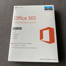 BRAND NEW Microsoft Office 365 Personal PC or Mac Subscription Retail picture