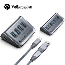 Yottamaster 4/7 Ports USB Type C HUB USB3.2 Gen2 Powered Splitter Adapter 10Gbps picture
