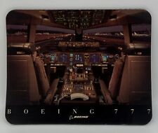 BOEING 777 Airplane Aircraft Cockpit Pilot Aviation Flight Mouse Pad picture
