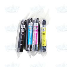 4pk Genuine Epson 702 Black & Color Ink Cartridge WF-3720 WF-3730 (NOT Initial) picture