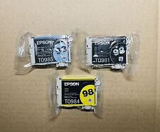 3 Pack Genuine Epson 98 Black Light Cyan Ink for Artisan 700/10/25/30 800/10/35 picture