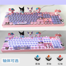 My Melody Kuromi DIY White Light / RGB Hot Swap Wired Mechanical Keyboard 87/104 picture
