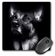 3dRose Black and white photo of a regal German Shepherd painted in Photoshop. Mo picture