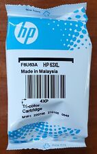 Genuine New HP 63XL Tri-Color Ink Cartridge in Foil Bag (Exp: 2022) picture