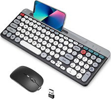 Wireless Keyboard and Mouse Combo, Multi-Device (Bluetooth+2.4G) Keyboard Mouse picture