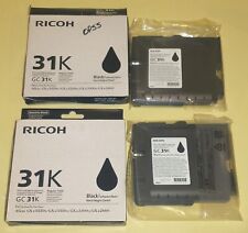 Genuine Ricoh GC 31K Black Ink Print Cartridges picture