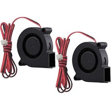2-Pack 50Mm X 15Mm Blower Fan 12V 5015 Dual Ball Bearing Dc Brushless Cooling picture