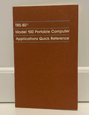 Vtg TRS-80 Model 100 Applications Quick Reference Tandy Radio Shack 1983 picture