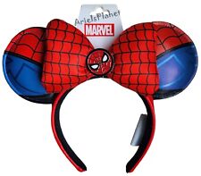 Disney Parks Marvel Spider-Man Red & Blue Mickey Minnie Mouse Ear Headband picture