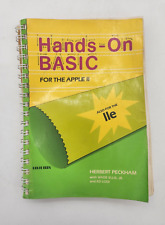 Vintage 1983 Hands-on Basic for the Apple II Herbert Peckham Computing book picture
