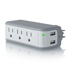 Belkin SurgePlus 3-Outlet Mini Surge Protector with Dual USB Ports picture