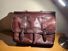 Solo Leather Vintage Briefcase / Laptop / Messenger Bag   Rare for Collectors picture
