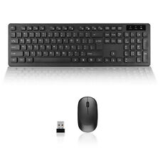 Wireless Keyboard and Mouse Combo 2.4GHz Slim Quiet For Mac Laptop PC Windows picture
