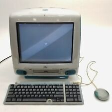 Apple iMac G3 M4984 1998 233MHz PowerPC Bondi Blue Vintage Computer w/KB & Mouse picture
