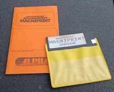 ATARI 400/800 MAGNIPRINT computer Software Floppy Disk & Instruction Manual 1984 picture