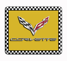 Corvette, yellow background computer, laptop ,iPad,  mouse pad picture