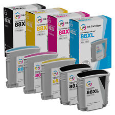 LD Reman Replacements Fits for HP 88XL Set of 5 High Yield Inkjet Cartridges picture
