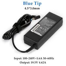Genuine OEM 90W HP Blue Tip AC Adapter Charger 710413-001 19.5V 4.62A +Cord 2023 picture
