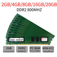 20GB 16GB 8GB 4G 2G KVR800D2N6/2G PC2-6400 DDR2 800 Desktop RAM For Kingston CA picture