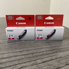 Lot Of 2 Brand NEW - Genuine Canon Pixma CLI-271M Ink Cartridge Magenta picture