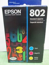 $75 Epson 802 T802520 Tri-Color Ink Cartridge Cyan Magenta Yellow exp 05/2025+ picture